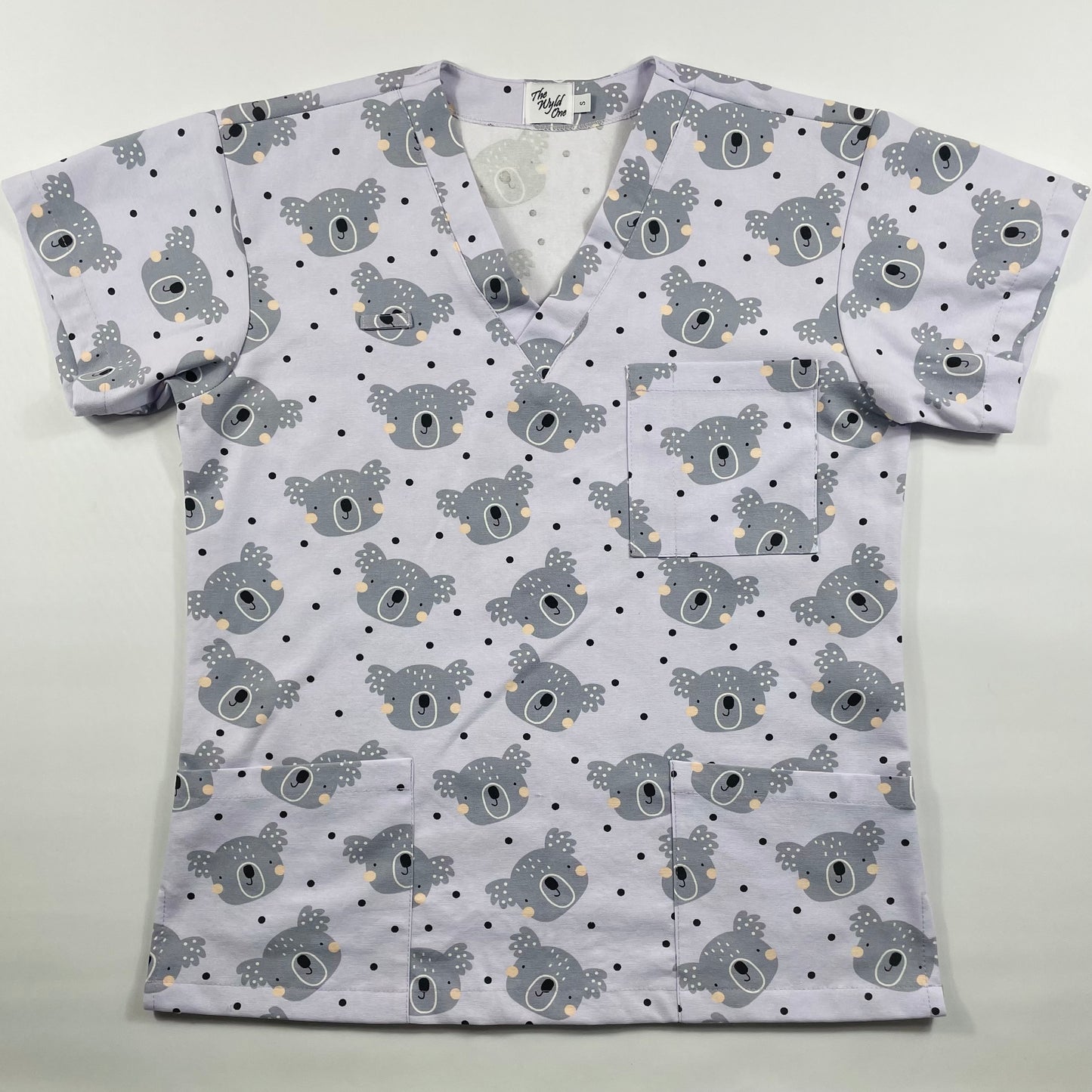 Sweet Koala Fun Scrub Top - last one Relaxed Fit S!