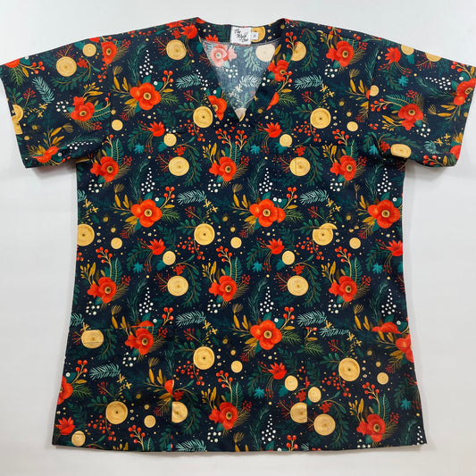 Christmas Blooms - ready to ship - last one size M!