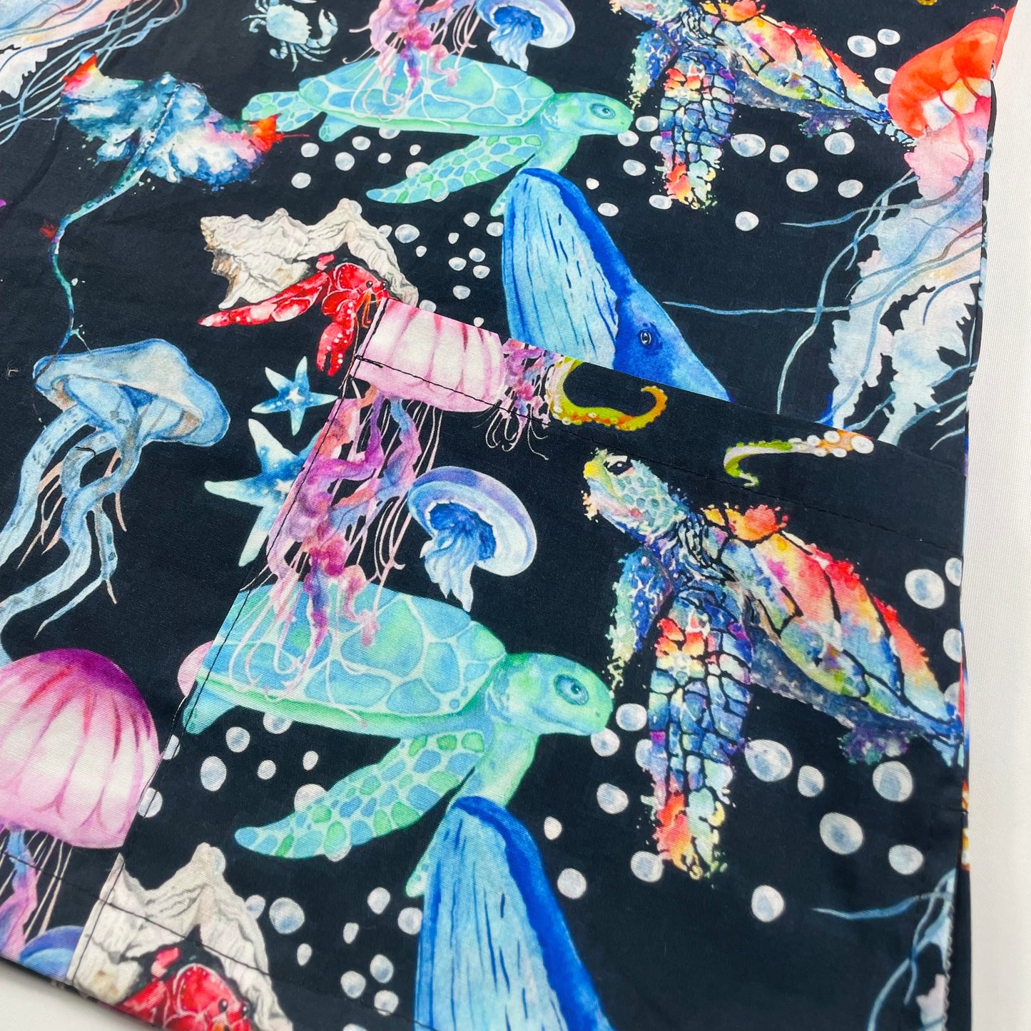 Ocean Odyssey Fun Scrub Top