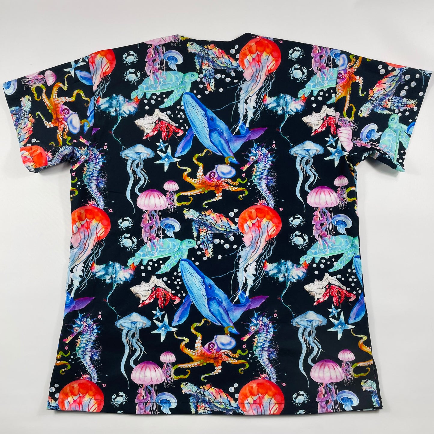 Ocean Odyssey Fun Scrub Top