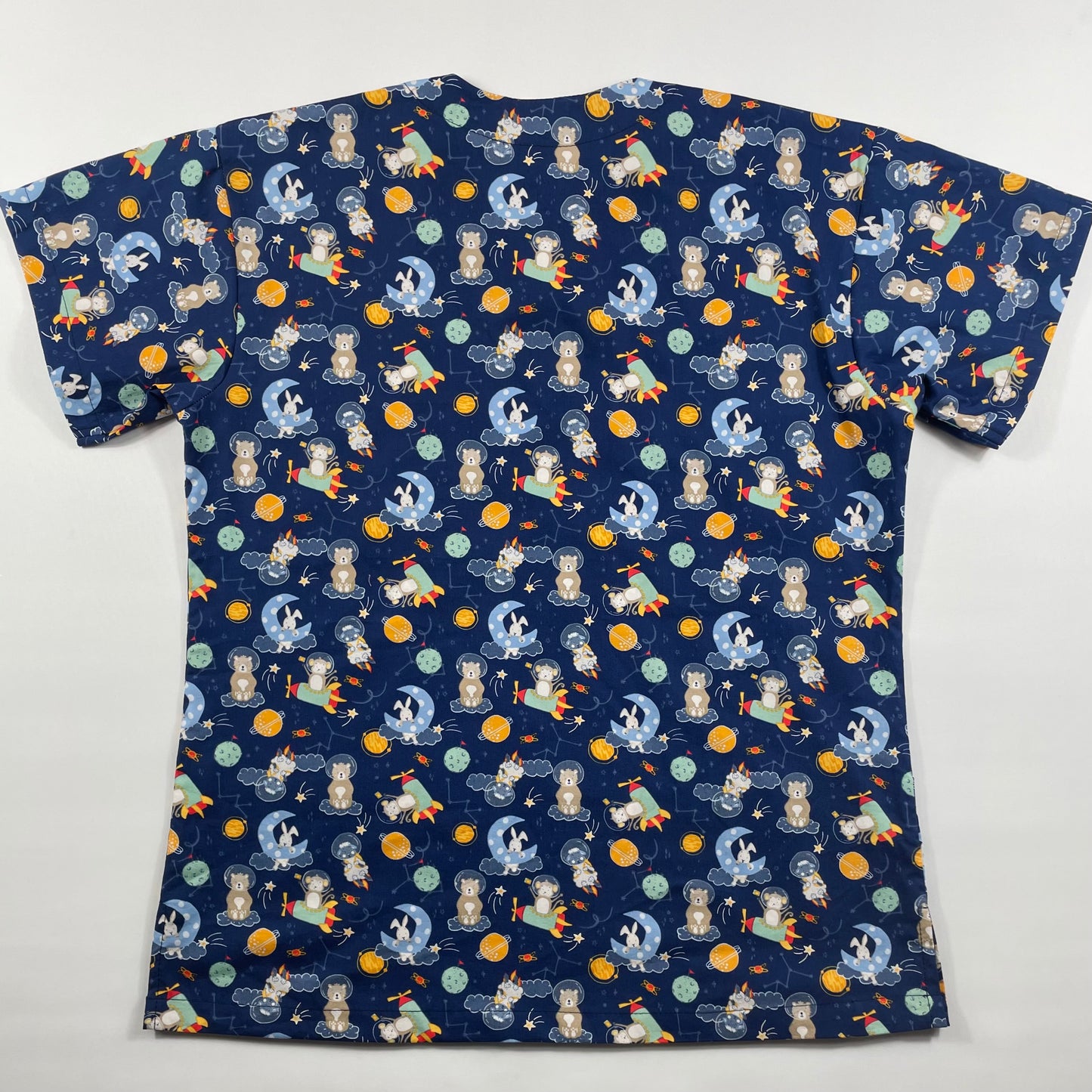 Outer Space Fun Scrub Top