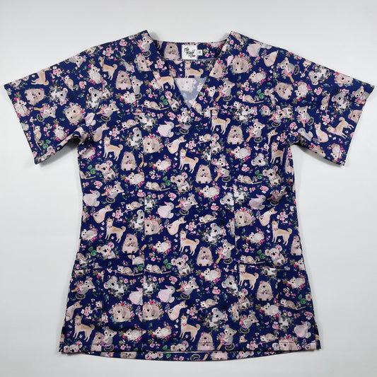 Pretty Natives on Purple Scrub Sets - made to order