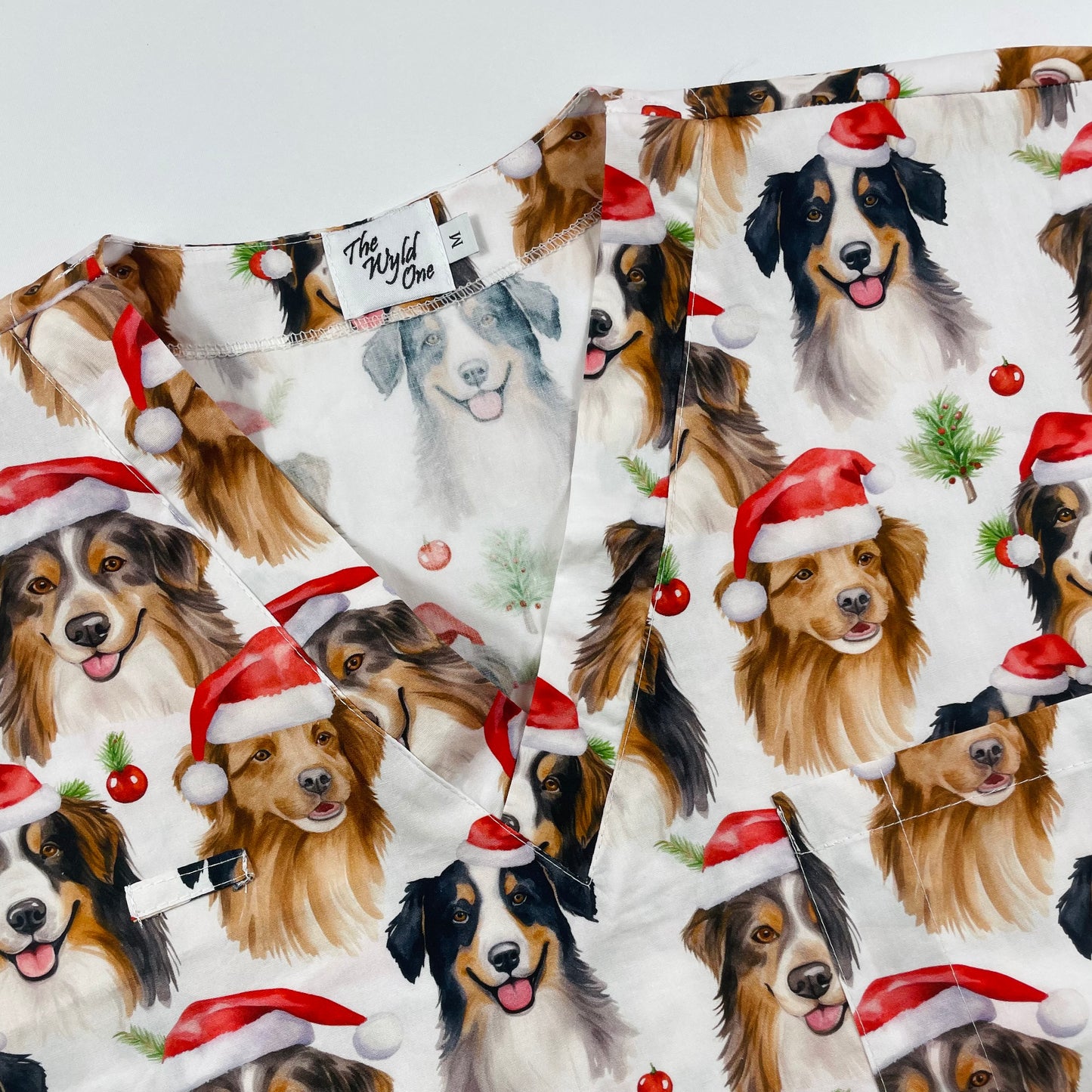 Santa Paws Fun Scrub Top