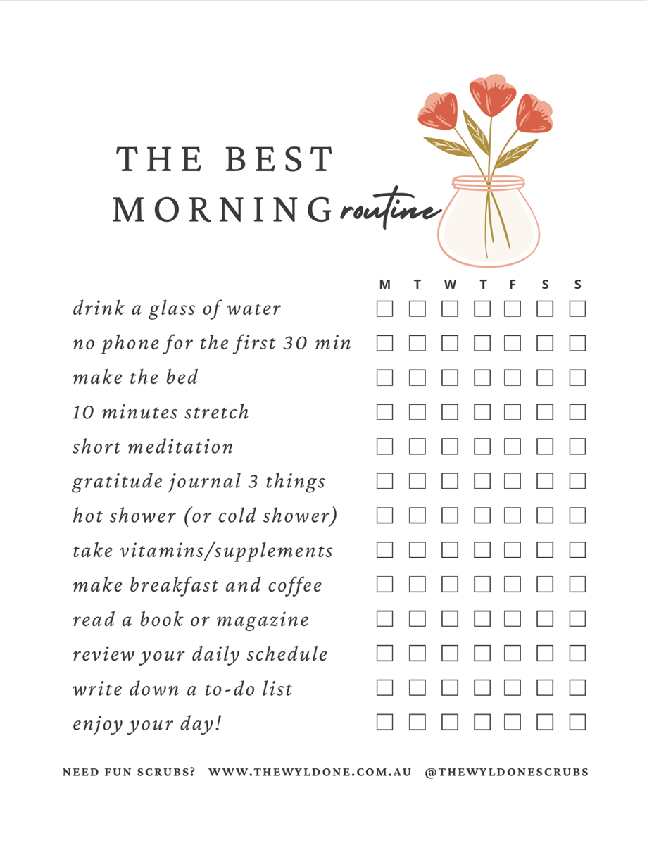 🌟 Free Morning Routine Habit Tracker | Printable PDF Planner | A4 Instant Download