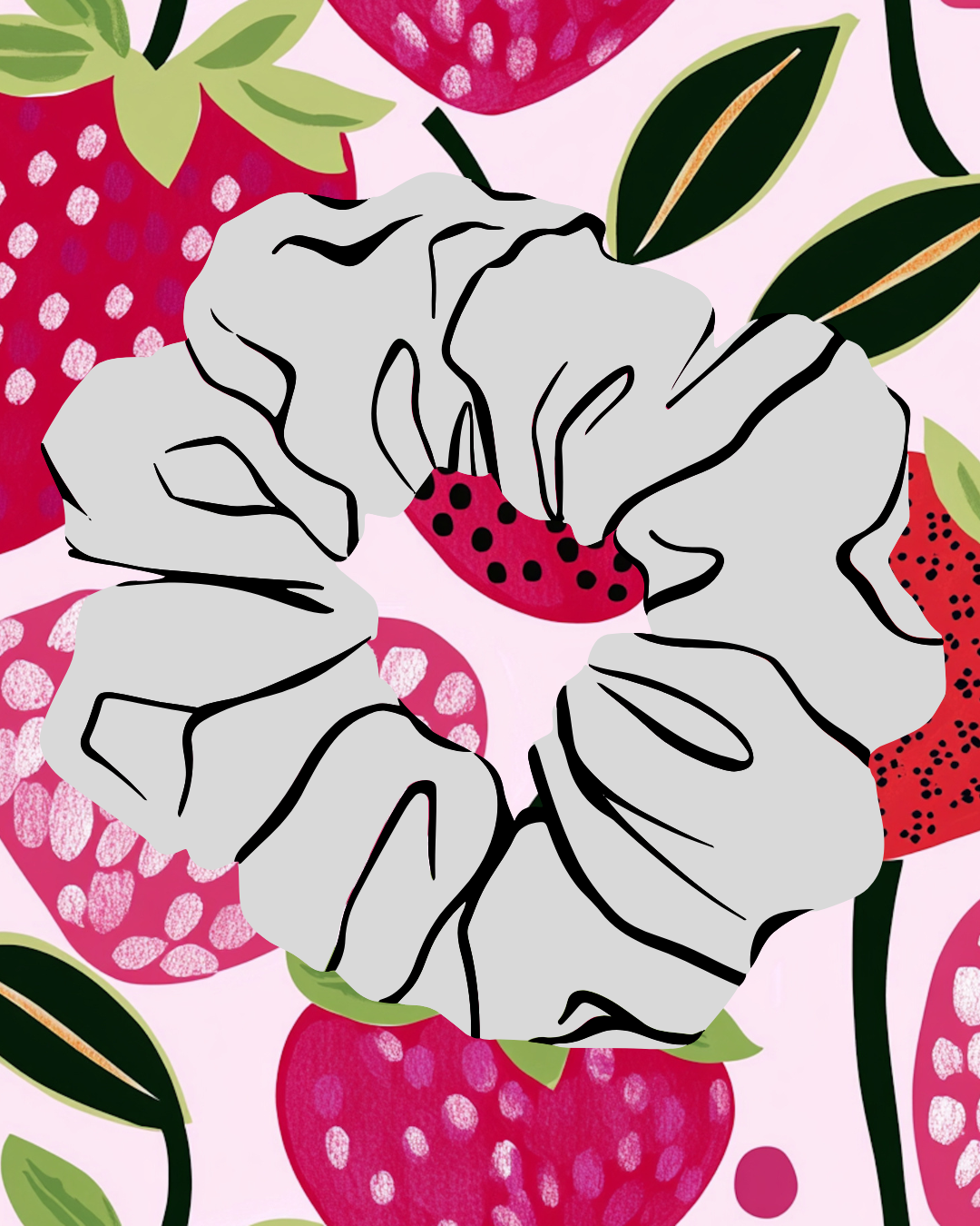 Strawberry Fields Fun Scrunchie