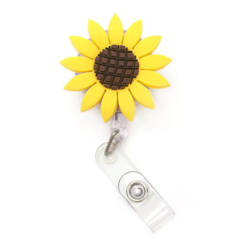 Sunflower Badge Reel