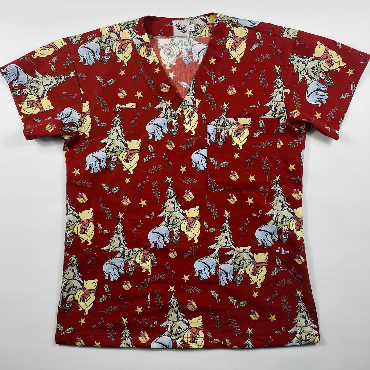 The Christmas Pooh - Burgundy - last one relaxed fit XXS!