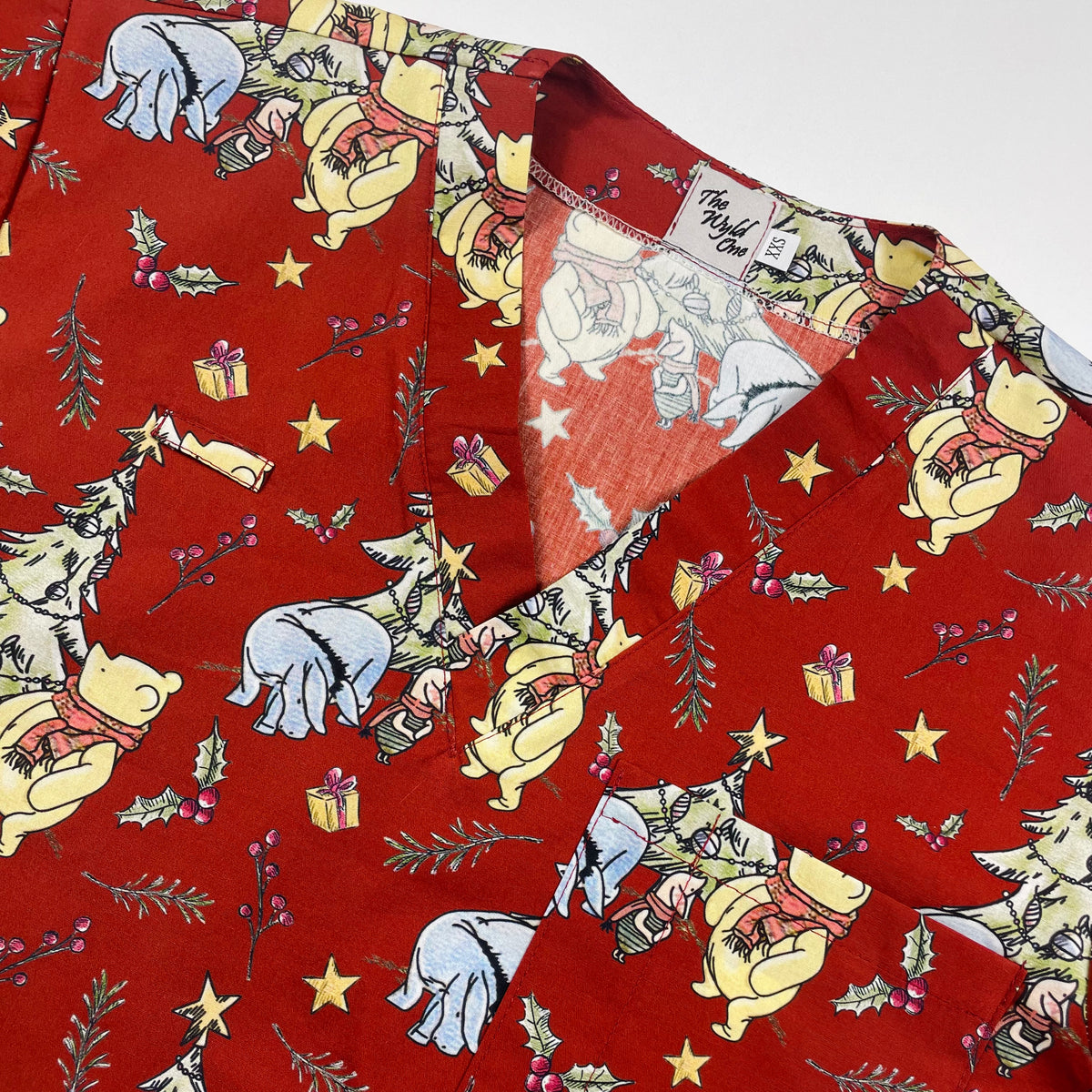 The Christmas Pooh - Burgundy - last one relaxed fit XXS!