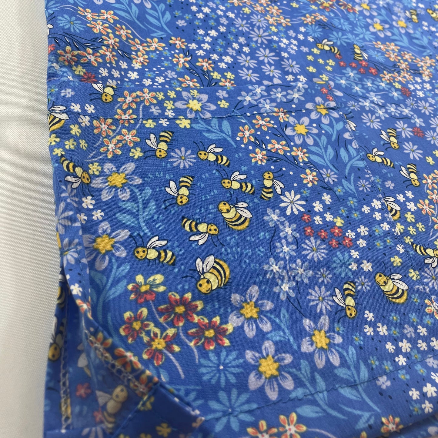 Blue Bees & Flowers - Made to order