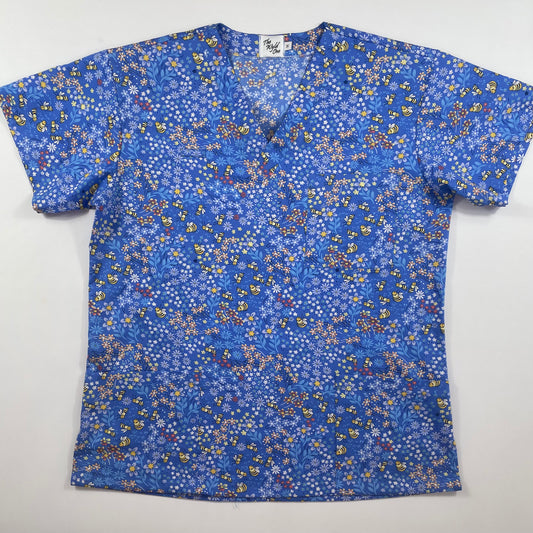 Blue Bees & Flowers Scrub Sets - made to order