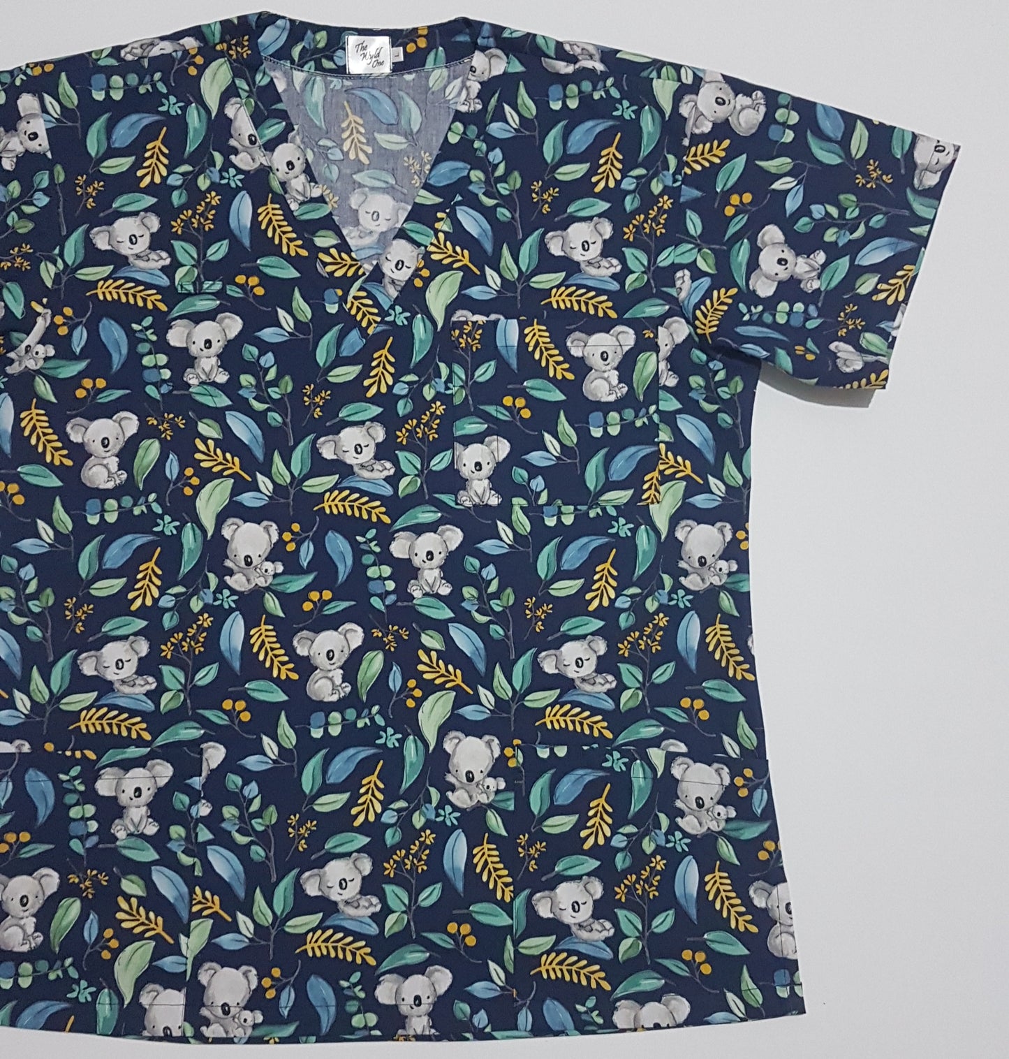 Happy Little Koala fun scrub top