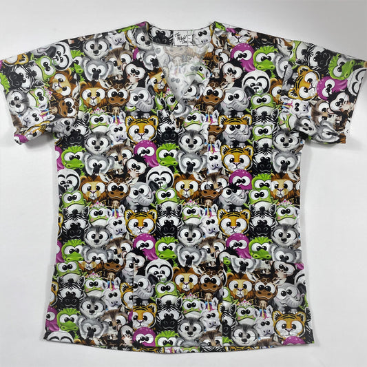 All Eyes On You Fun Scrub Top