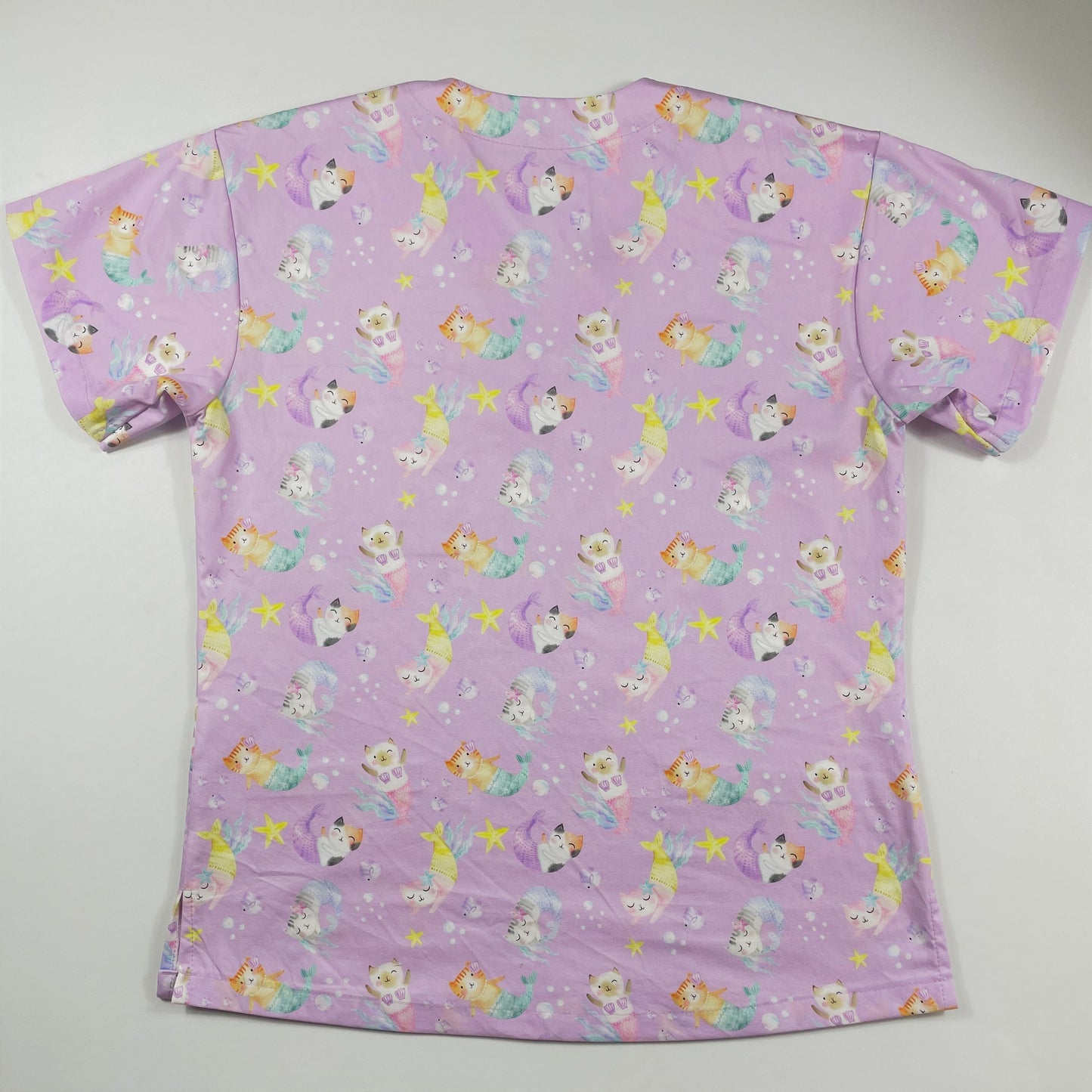 The Purr-Maid Fun Scrub Top - last one Princess seam 8!