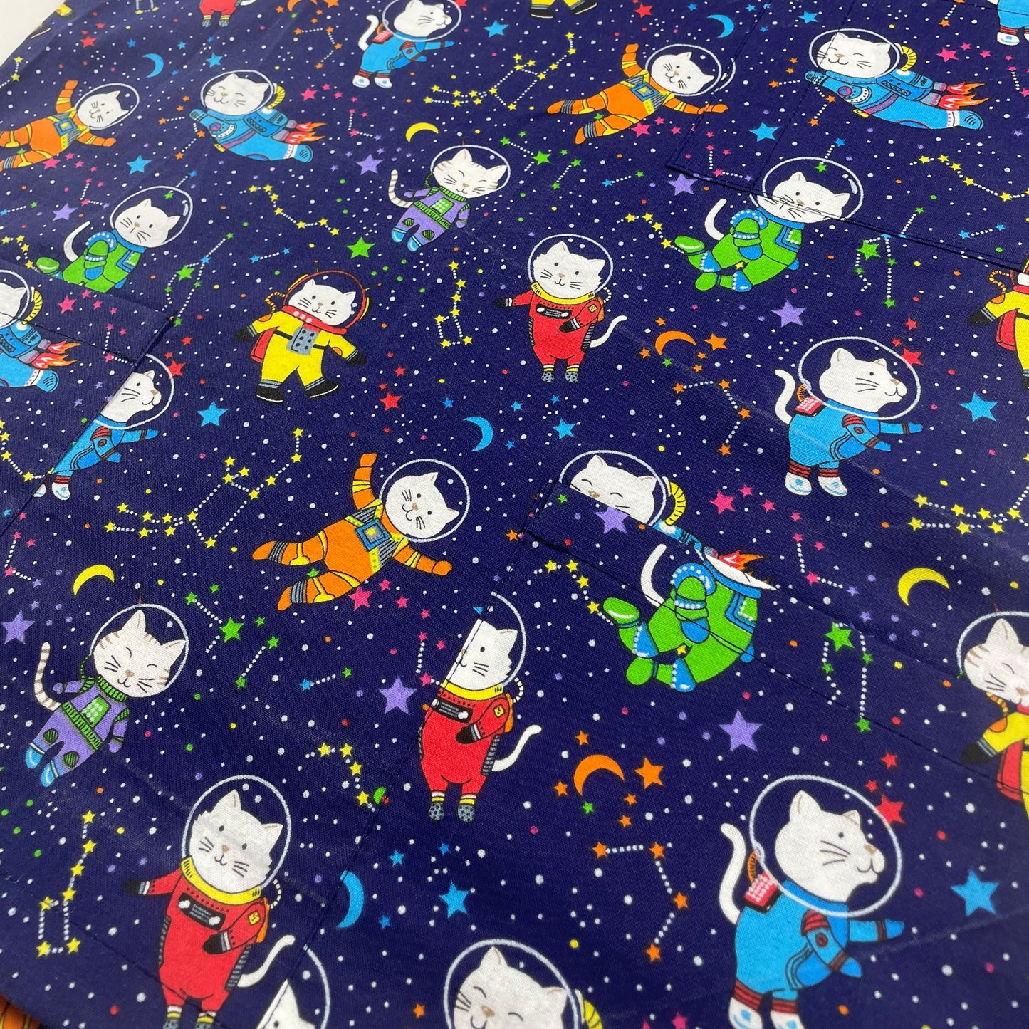 Cat-stronaut Fun Scrub Top - last one Princess seam 8!