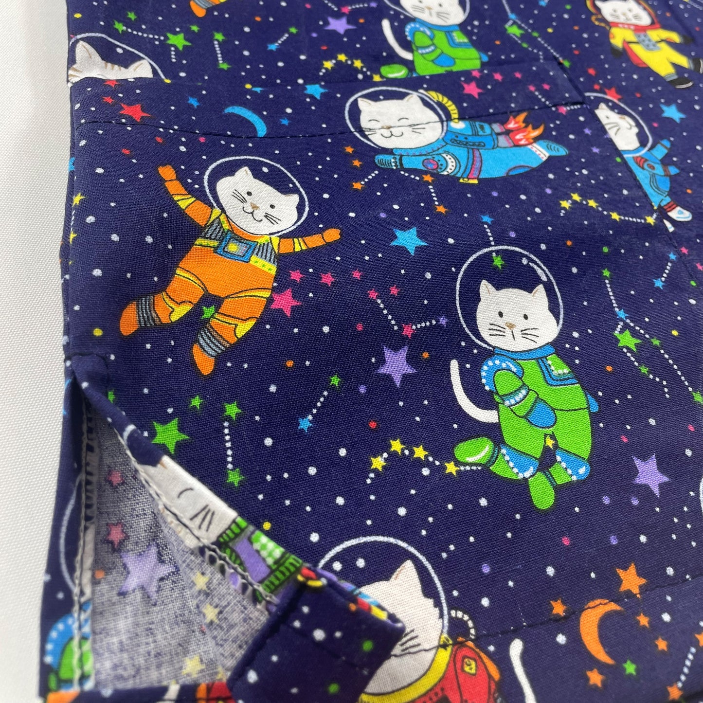 Cat-stronaut Fun Scrub Top - last one Princess seam 8!